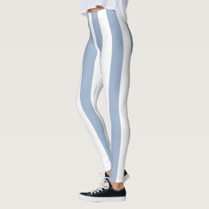 Baby Blau & Weiß gestreifte Leggings