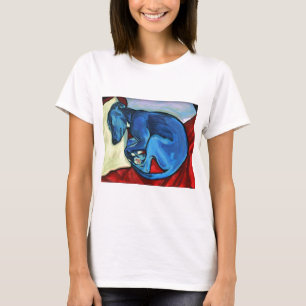 "Baby-Blau" Whippet Welpe T-Shirt