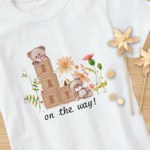 Baby Blocks, Bären und Wildblumen Mama-to-be