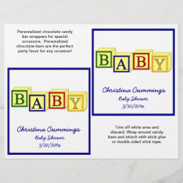 Baby Blocks Candybar Wrappers (primär) Flyer