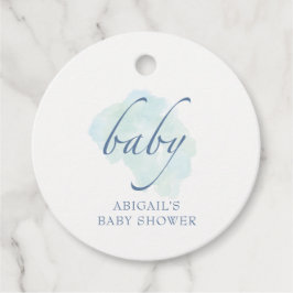 Baby Blue, Baby Dusche Geschenkanhänger