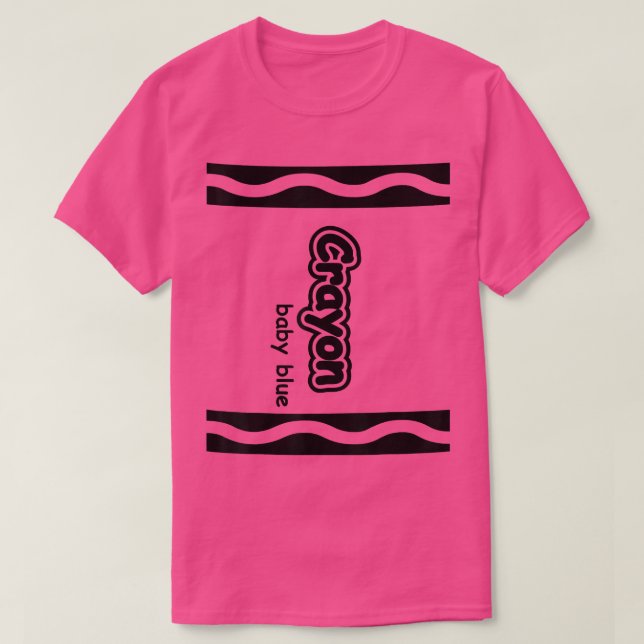 Baby Blue Bleistift Easy Halloween Anzug Cute 386 T-Shirt (Design vorne)