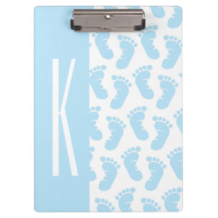 Baby Blue, Boy Baby Feet Klemmbrett