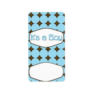 Baby Blue Boy Hersheys Miniatur Bonbonverpackung B Adressaufkleber