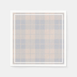 Baby Blue Buffalo Kariert Burlap Napkins Serviette