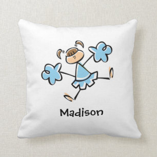 Baby Blue Cheerleader Kissen