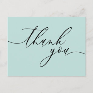 Baby Blue Danke Skript Text sauber benutzerdefinie Postkarte