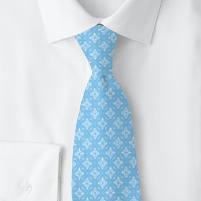 Baby Blue Diamant Sternenexplosion Krawatte (Von Creator hochgeladen)