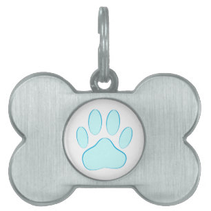 Baby Blue Dog Pawprint Tiermarke