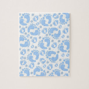 Baby Blue Fee Elephant Jigsaw Puzzle
