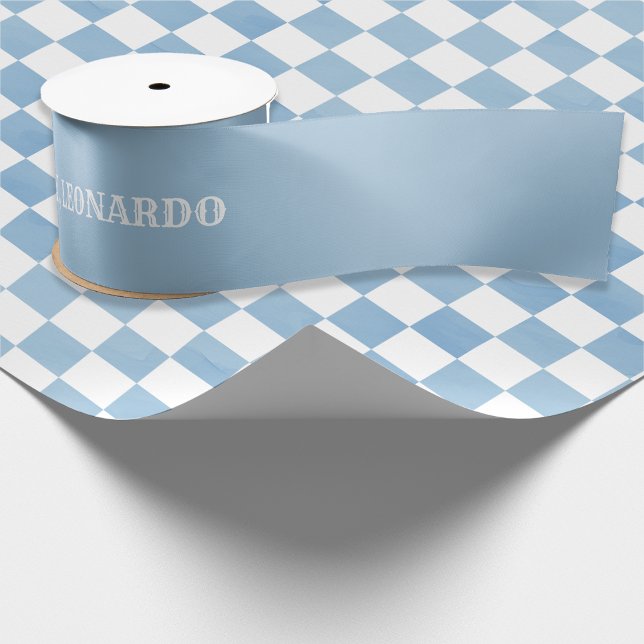 Baby Blue Happy Birthday For Boy  Satinband (Von Creator hochgeladen)