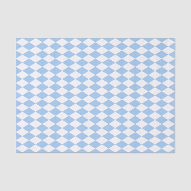 Baby Blue Harlequin Seidenpapier (Vorderseite)
