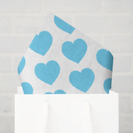 Baby Blue Hearts Moderne Liebesbriefe Spaß Seidenpapier