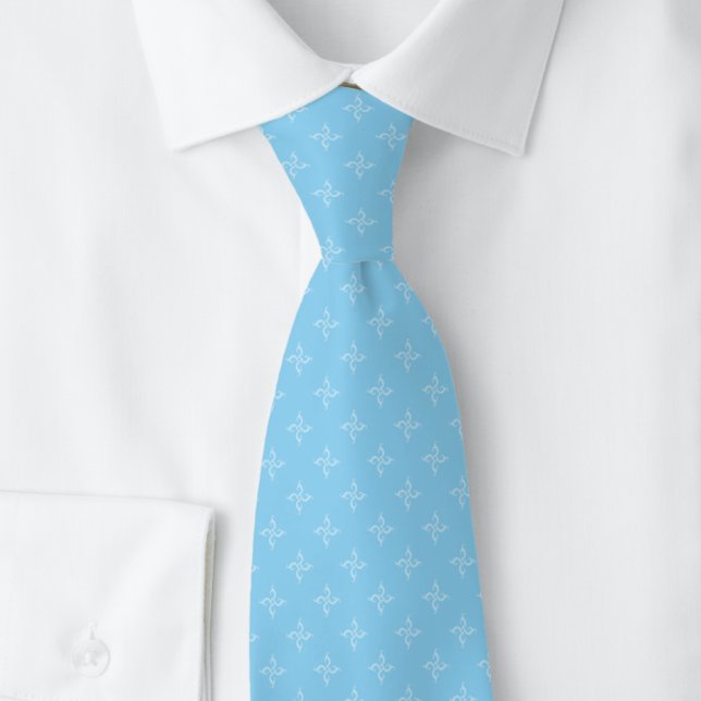 Baby Blue Heckenkirsche Krawatte (Von Creator hochgeladen)