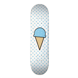 Baby Blue Ice Creme Cone Skateboard