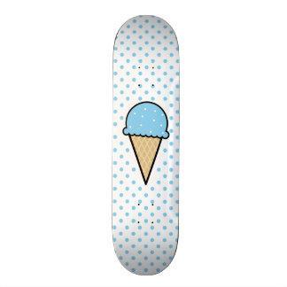 Baby Blue Ice Creme Cone Skateboard