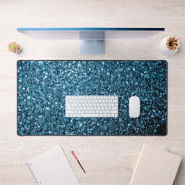 Baby Blue Imitats Glitzer Glitzern Schreibtischunterlage
