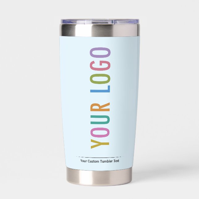Baby Blue Insulbler Custom Logo-Marke Thermobecher (Vorderseite)