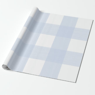 Baby Blue Kariert Geschenkpapier