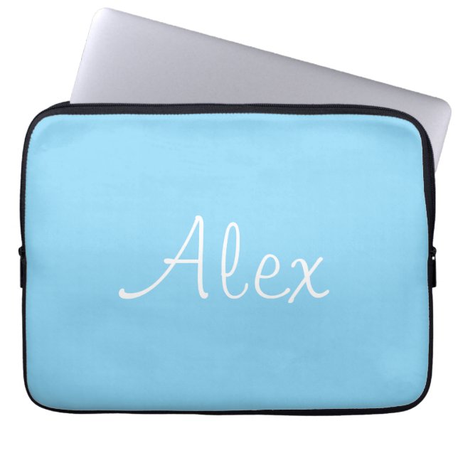 Baby Blue Laptopschutzhülle (Vorderseite)