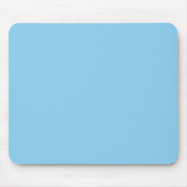 Baby Blue, Light Blue, solid, schlicht Blue, Mousepad (Vorne)