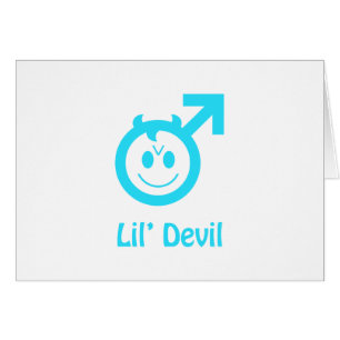 Baby Blue Lil Devil Male Symbol