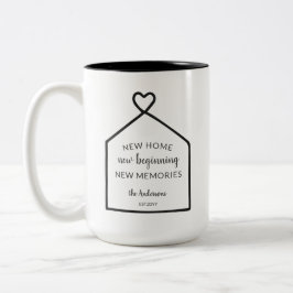 Baby Blue New Zuhause Personalisiert Zweifarbige Tasse