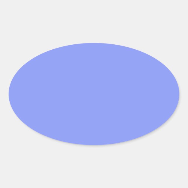 Baby Blue Oval Aufkleber (Vorderseite)