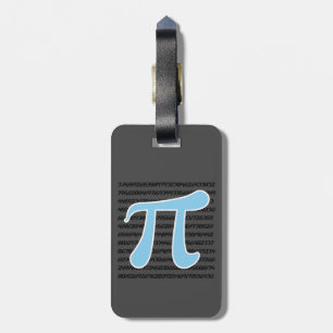 Baby Blue Pi Symbol Gepäckanhänger