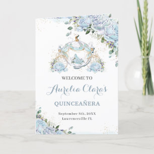 Baby Blue Princess Quinceañera Orden der Veranstal Programm