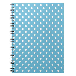 Baby Blue Retro Polka Punkte Notizblock