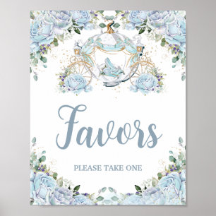 Baby Blue Roses Prinzessin Kürbis Karosse Gefallen Poster