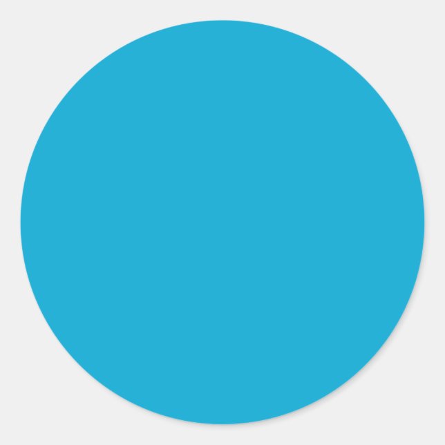 Baby Blue Runder Aufkleber (Vorderseite)
