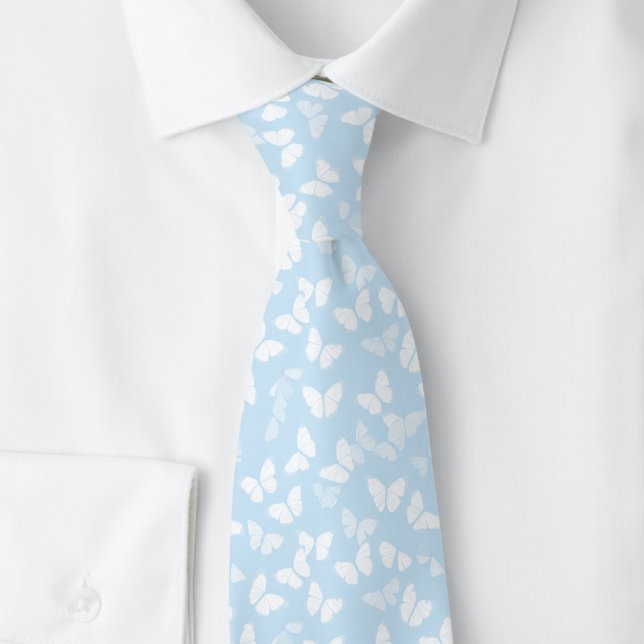 Baby Blue Schmetterlinge Krawatte (Von Creator hochgeladen)
