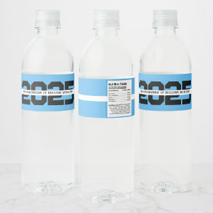 Baby Blue & Schwarze Personalisierte Abschlussfeie