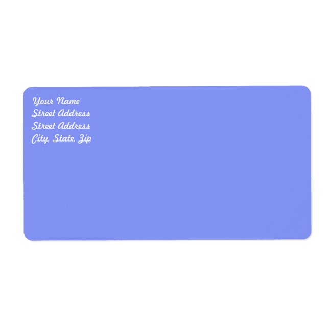 Baby Blue Shipping Label (Vorne)
