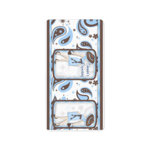 Baby Blue Shower Hersheys Miniatur Bonbonverpackun Adressaufkleber