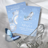 Baby Blue Silver Shoe Aschenputtel Sweet 16 Geburt
