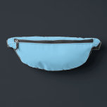 Baby Blue Sky Solid Color Bauchtasche<br><div class="desc">Fanny Pack Storage Bag Drucksäge Stil und lässiges Funy Mode Accessoire gedruckt mit Baby Blue Sky Solid Color Grafik Design Illustration und ausgewählten Produkte Sammlung von TheFabricSeal Print on Demand Shop unter Zazzle.com #ZazzleMade https://www.zazzle.com/store/thefabricseal TheFabricSeal ©️ Original. Babyblau ist ein hellerer blauer Farbton und ein bisschen weiß. Es ist tatsächlich...</div>