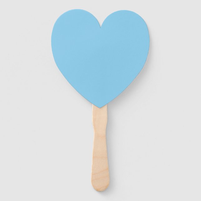 Baby Blue Solid Color | Classic | elegant Fächer (Vorderseite)