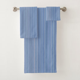 Baby Blue Stripes Badhandtuch Set