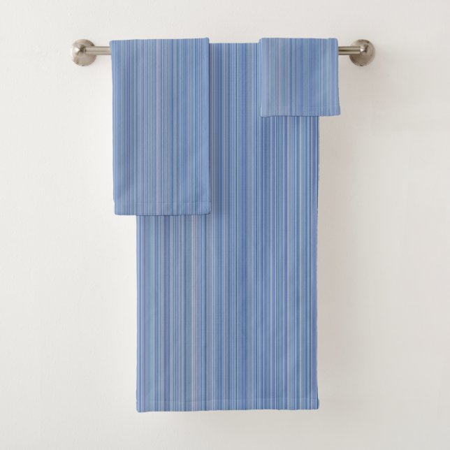 Baby Blue Stripes Badhandtuch Set (Insitu)