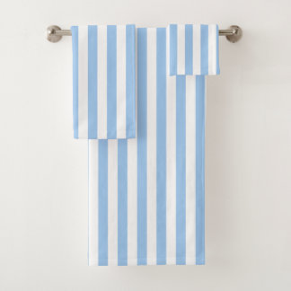 Baby Blue Stripes Badhandtuch Set