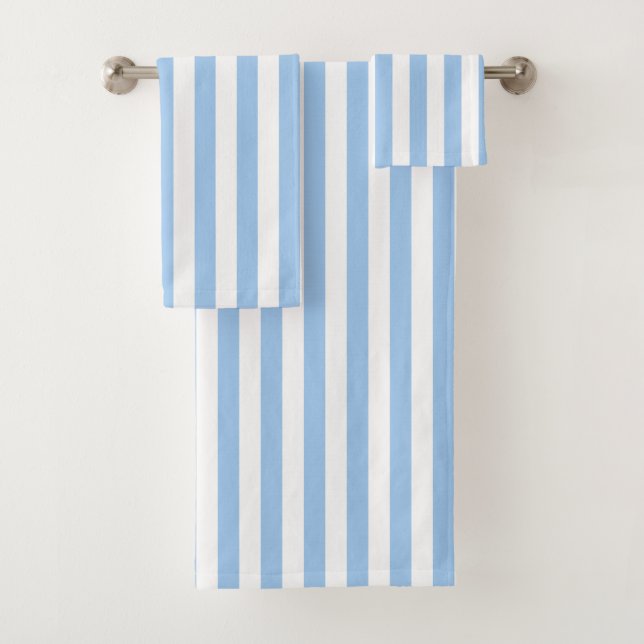 Baby Blue Stripes Badhandtuch Set (Insitu)