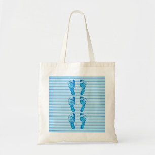 Baby Blue Stripes Tragetasche