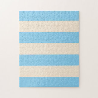Baby Blue und antike weiße Streifen