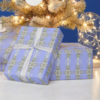 Baby Blue und Gold Geschenkpapier