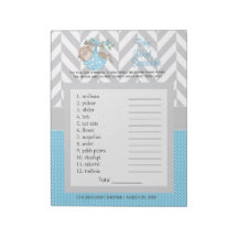 Baby Blue und Grau Monkey Baby Duschvorrichtung
