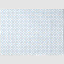 Baby Blue und White Polka Dot Tissue Paper Seidenpapier