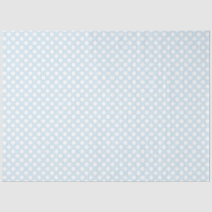 Baby Blue und White Polka Dot Tissue Paper Seidenpapier